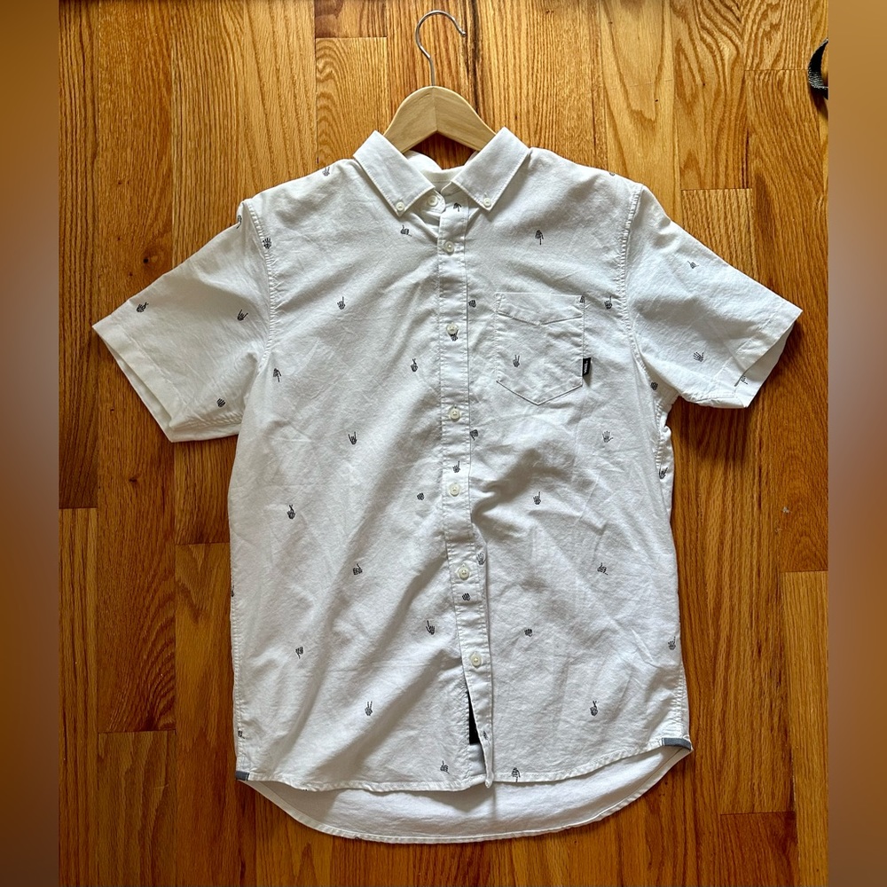 Vans Skeleton Hands Buttondown Shirt